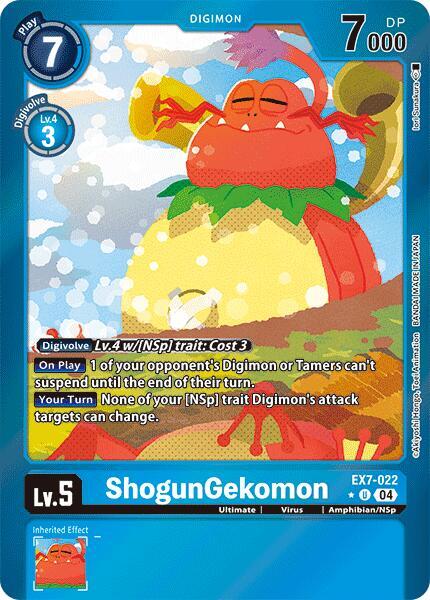 [FOIL] ShogunGekomon EX7-022 - Uncommon EX07 Digimon Liberator