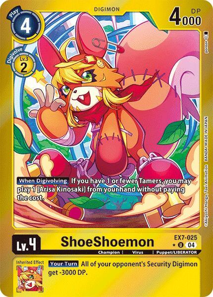 [FOIL] ShoeShoemon EX7-025 - Uncommon EX07 Digimon Liberator