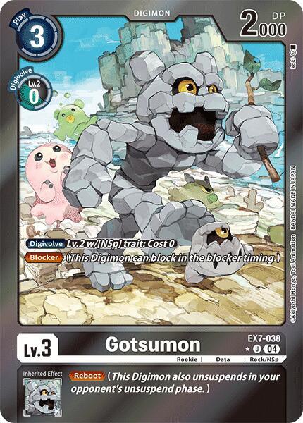 [FOIL] Gotsumon EX7-038 - Uncommon EX07 Digimon Liberator