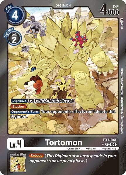 [FOIL] Tortomon EX7-041 - Common EX07 Digimon Liberator