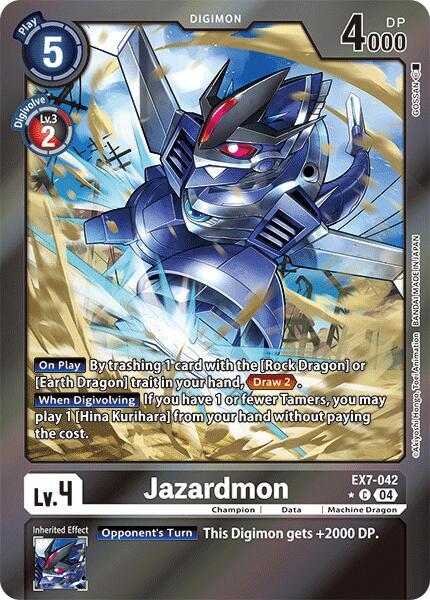 [FOIL] Jazardmon EX7-042 - Common EX07 Digimon Liberator