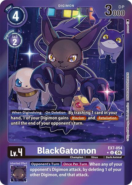 [FOIL] BlackGatomon EX7-054 - Uncommon EX07 Digimon Liberator