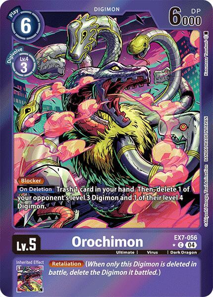 [FOIL] Orochimon EX7-056 - Common EX07 Digimon Liberator