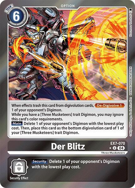 [FOIL] Der Blitz EX7-070 - Uncommon EX07 Digimon Liberator
