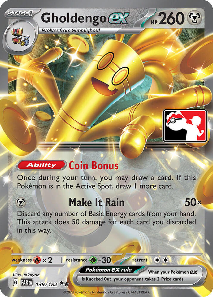 Gholdengo ex - 139/182 - Pokemon Play! Prize Pack Series 5 Promo