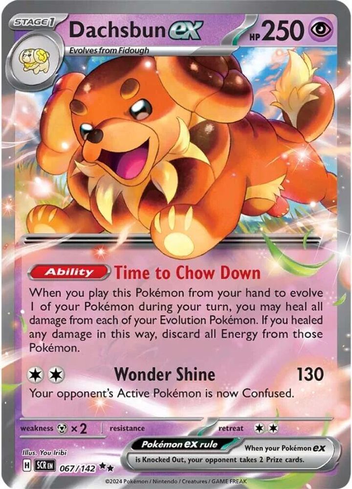 Dachsbun ex - [  067/142 ] - Double Rare - Pokemon SV07 Stellar Crown