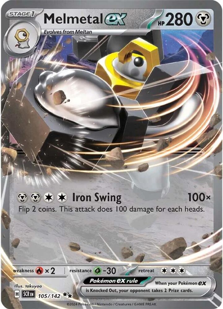 Melmetal ex - [  105/142 ] - Double Rare - Pokemon SV07 Stellar Crown