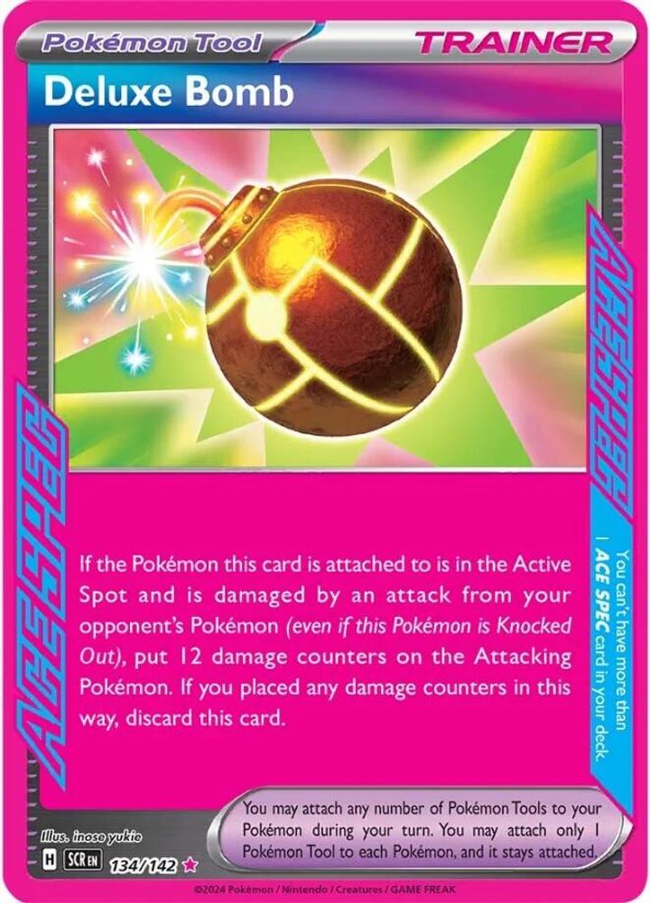 Deluxe Bomb - [  134/142 ] - ACE SPEC Rare - Pokemon SV07 Stellar Crown