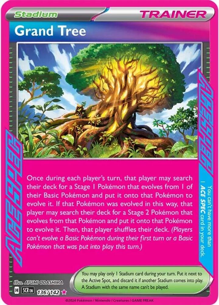 Grand Tree - [  136/142 ] - ACE SPEC Rare - Pokemon SV07 Stellar Crown
