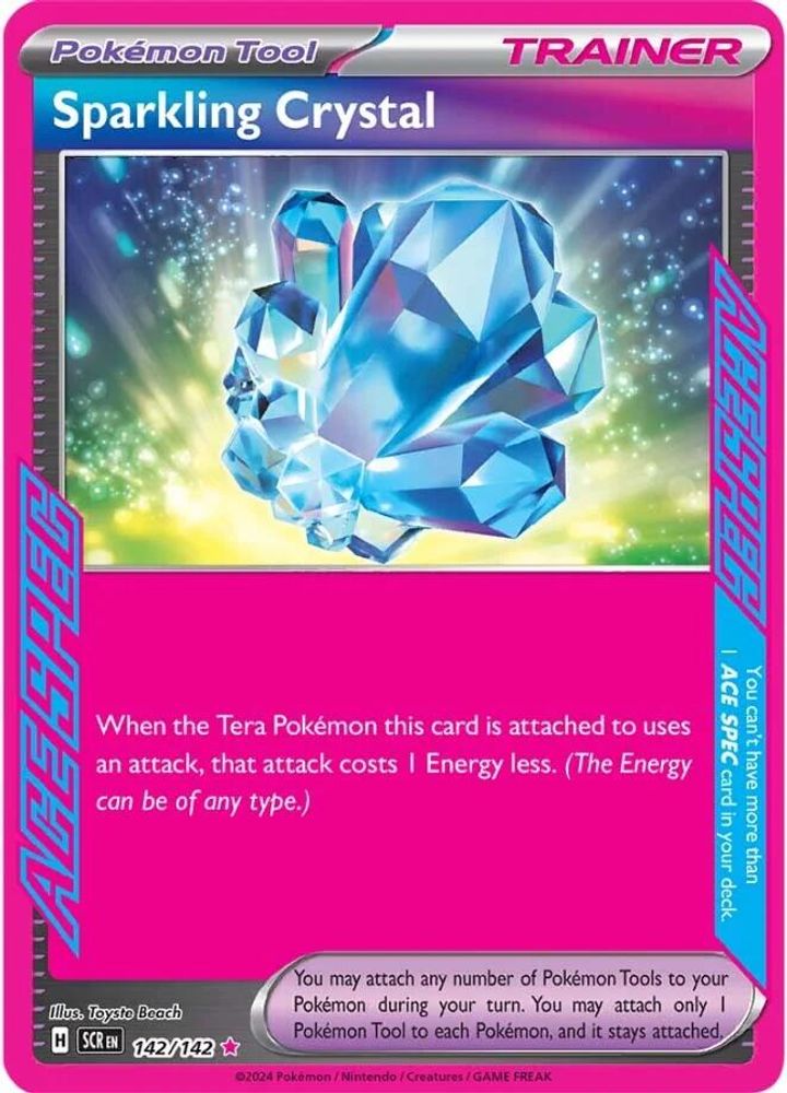 Sparkling Crystal - [  142/142 ] - ACE SPEC Rare - Pokemon SV07 Stellar Crown