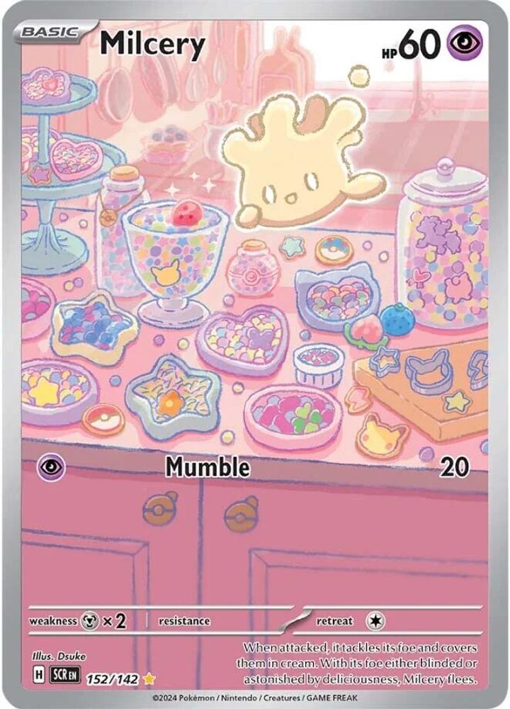 Milcery - [  152/142 ] - Illustration Rare - Pokemon SV07 Stellar Crown