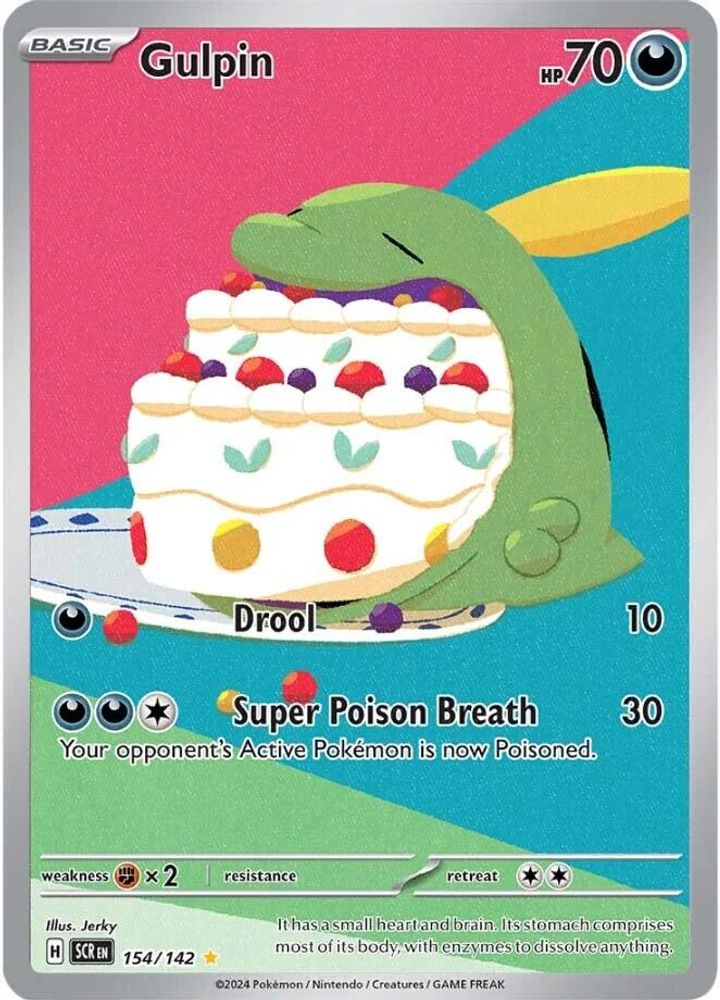 Gulpin - [  154/142 ] - Illustration Rare - Pokemon SV07 Stellar Crown