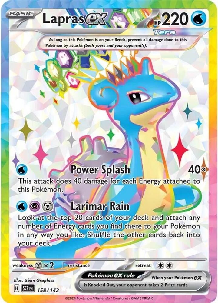 Lapras ex - [  158/142 ] - Ultra Rare - Pokemon SV07 Stellar Crown