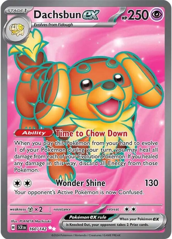 Dachsbun ex - [  160/142 ] - Ultra Rare - Pokemon SV07 Stellar Crown