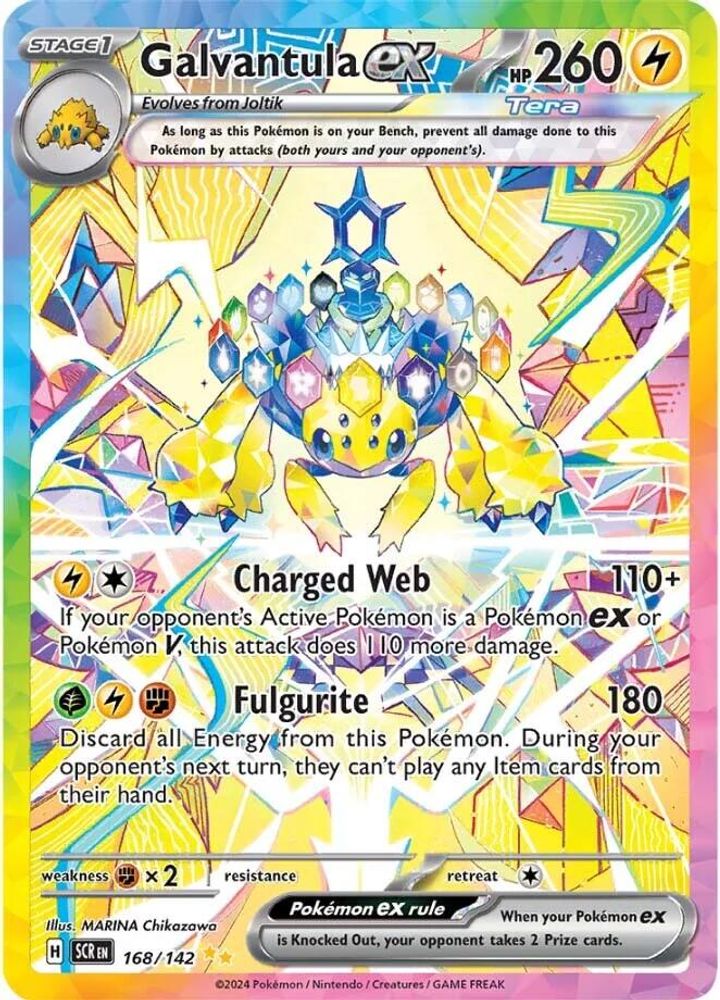 Galvantula ex - [  168/142 ] - Special Illustration Rare - Pokemon SV07 Stellar Crown