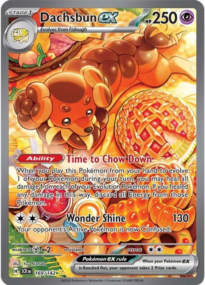 Dachsbun ex - [  169/142 ] - Special Illustration Rare - Pokemon SV07 Stellar Crown