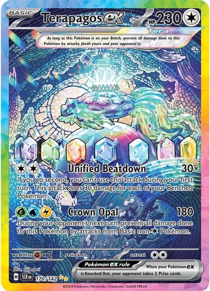 Terapagos ex - [  170/142 ] - Special Illustration Rare - Pokemon SV07 Stellar Crown