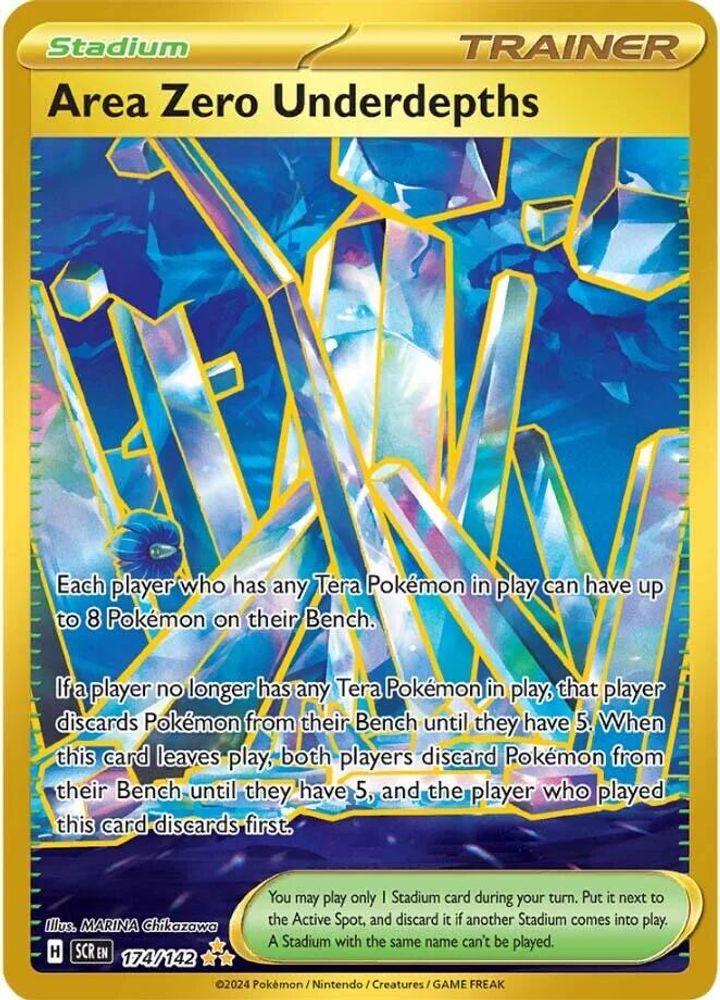 Area Zero Underdepths - [  174/142 ] - Hyper Rare - Pokemon SV07 Stellar Crown