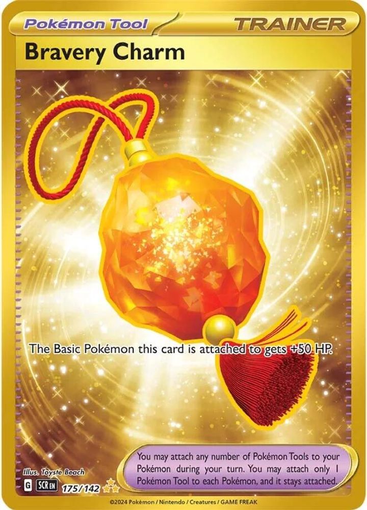 Bravery Charm - [  175/142 ] - Hyper Rare - Pokemon SV07 Stellar Crown