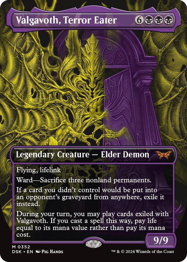 SHOWCASE Valgavoth. Terror Eater - #352 - Duskmourn: House of Horror