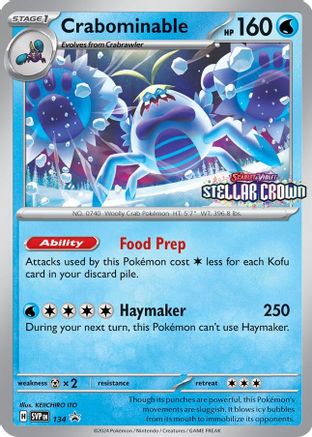 Crabominable - SVP 134/142 - Pokemon SV Scarlet & Violet Promo