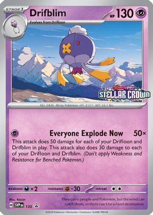 Drifblim - SVP 135 - Pokemon SV Scarlet & Violet Promo