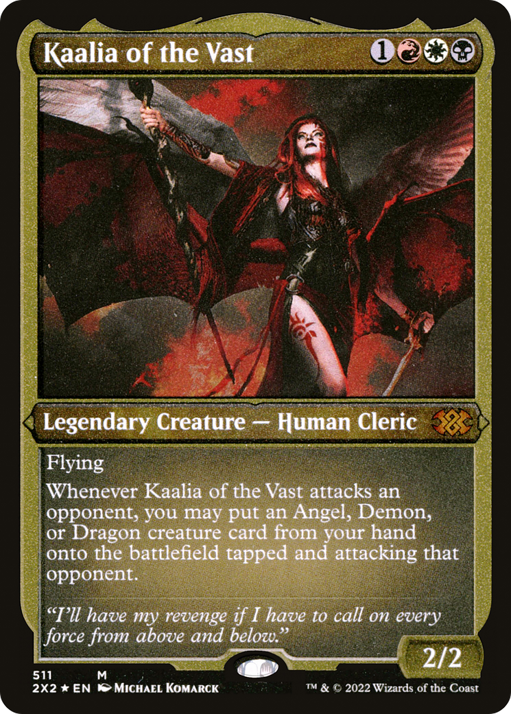 [ EF ] [FOIL] Kaalia of the Vast (Foil Etched) #511 - MYTHIC 2X2 - Double Masters 2022