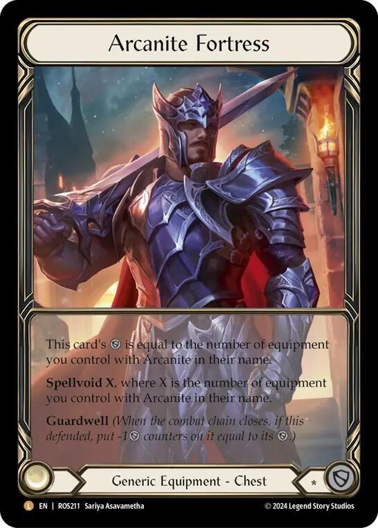 [COLD FOIL] EXTENDED ART Arcanite Fortress - ROS211 - Legendary - Flesh and Blood Rosetta