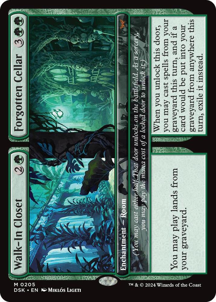 FOIL Walk-In Closet // Forgotten Cellar - #205 - Duskmourn: House of Horror