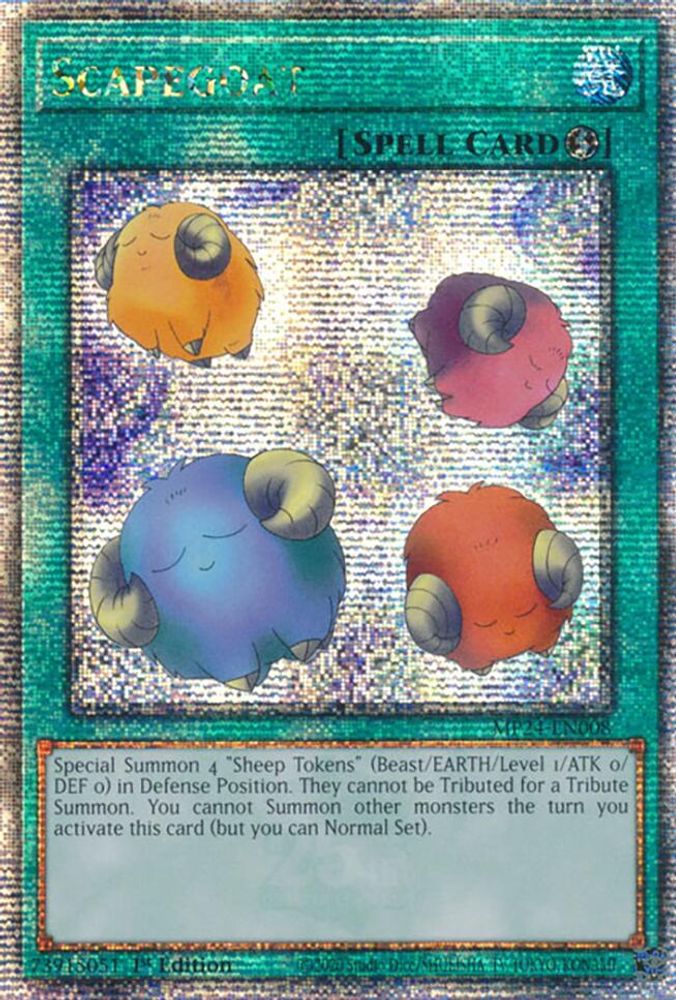 [QUARTER CENTURY RARE] Scapegoat (Quarter Century Secret Rare) - (MP24-EN008) - 1st Edition