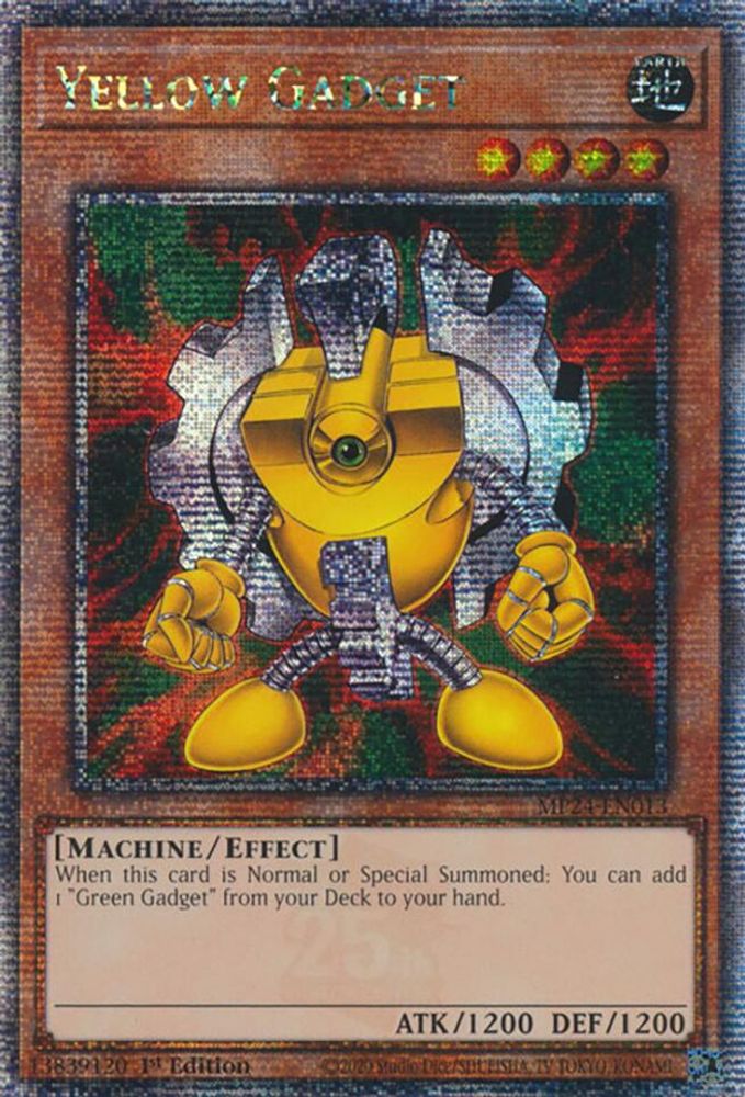 [QUARTER CENTURY RARE] Yellow Gadget (Quarter Century Secret Rare) - (MP24-EN013) - 1st Edition