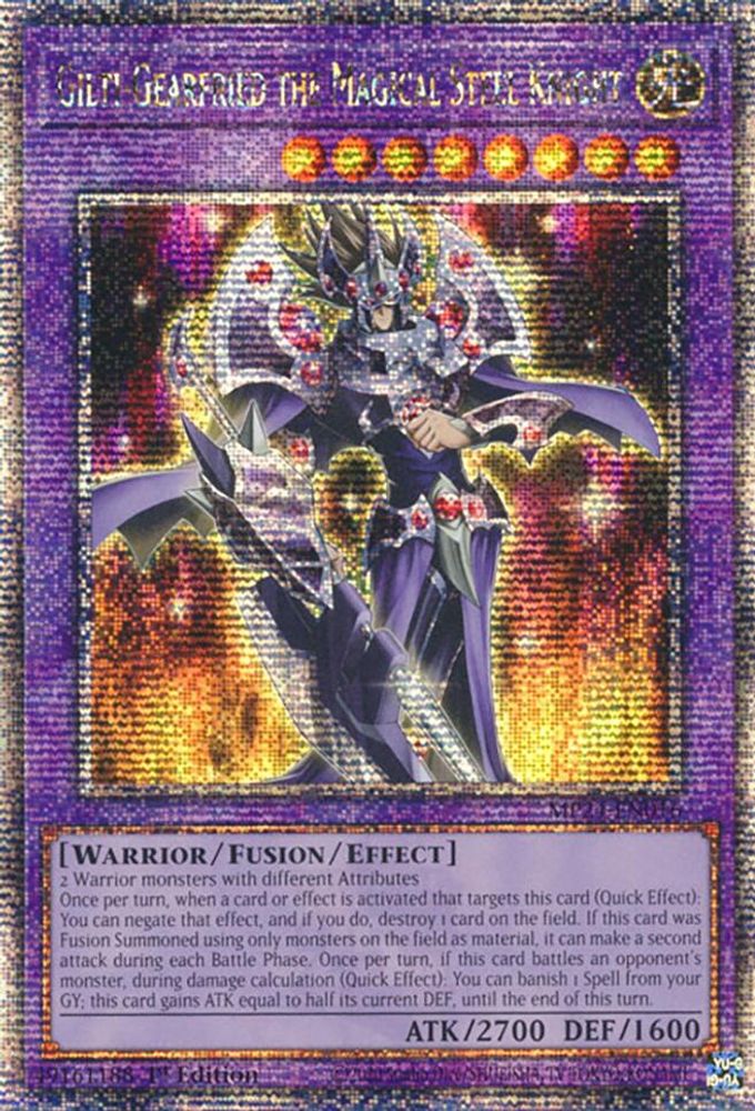 [QUARTER CENTURY RARE] Gilti-Gearfried the Magical Steel Knight (Quarter Century Secret Rare) - (MP24-EN016) - 1st Edition