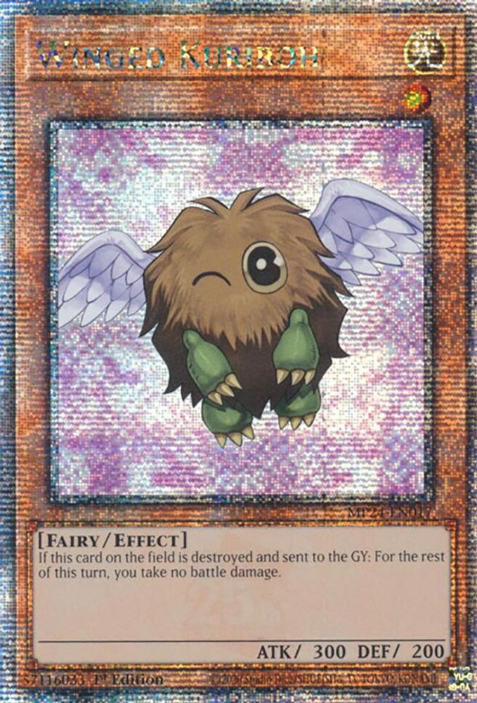 [QUARTER CENTURY RARE] Winged Kuriboh (Quarter Century Secret Rare) - (MP24-EN017) - 1st Edition