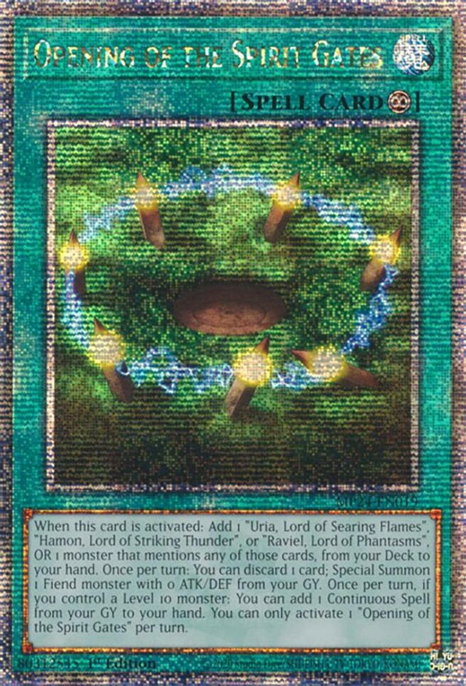 [QUARTER CENTURY RARE] Opening of the Spirit Gates (Quarter Century Secret Rare) - (MP24-EN019) - 1st Edition
