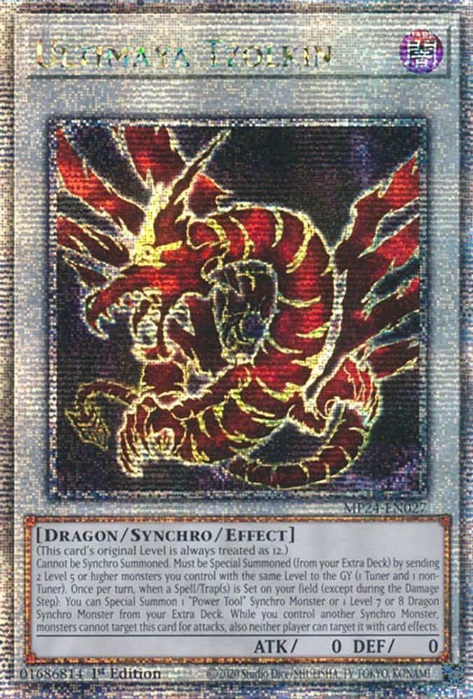[QUARTER CENTURY RARE] Ultimaya Tzolkin (Quarter Century Secret Rare) - (MP24-EN027) - 1st Edition