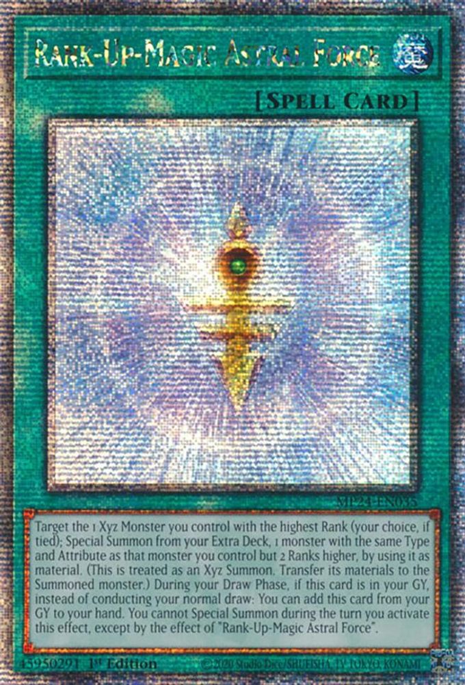 [QUARTER CENTURY RARE] Rank-Up-Magic Astral Force (Quarter Century Secret Rare) - (MP24-EN035) - 1st Edition