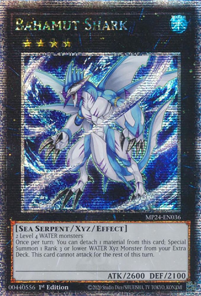 [QUARTER CENTURY RARE] Bahamut Shark (Quarter Century Secret Rare) - (MP24-EN036) - 1st Edition
