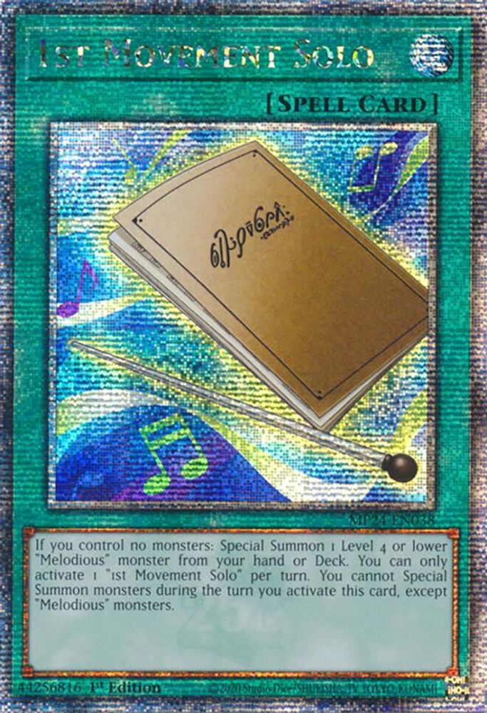 [QUARTER CENTURY RARE] 1st Movement Solo (Quarter Century Secret Rare) - (MP24-EN038) - 1st Edition
