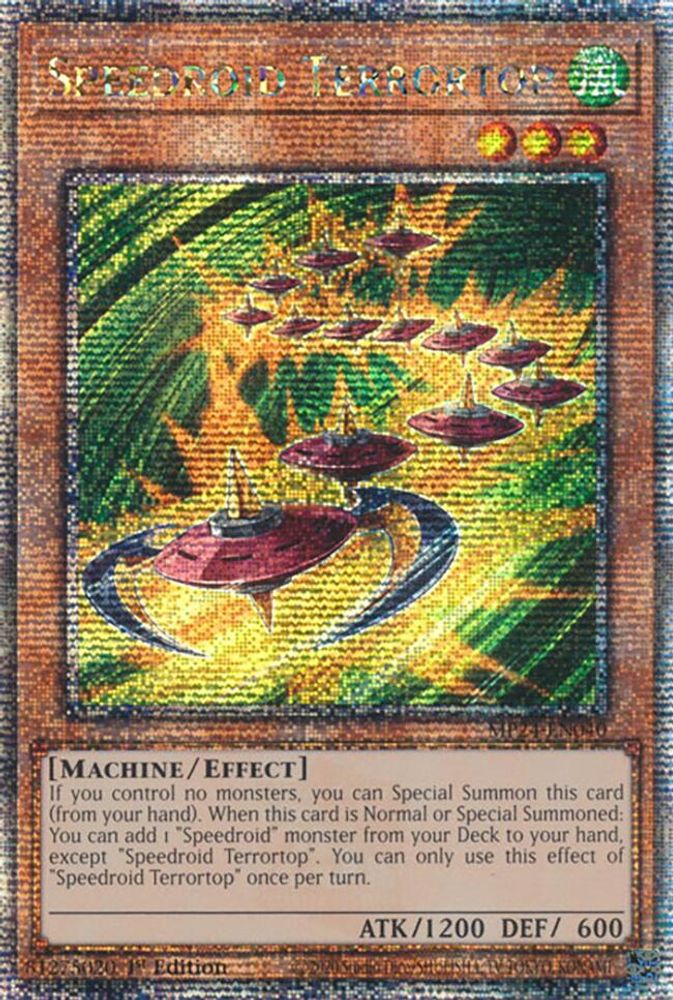 [QUARTER CENTURY RARE] Speedroid Terrortop (Quarter Century Secret Rare) - (MP24-EN040) - 1st Edition