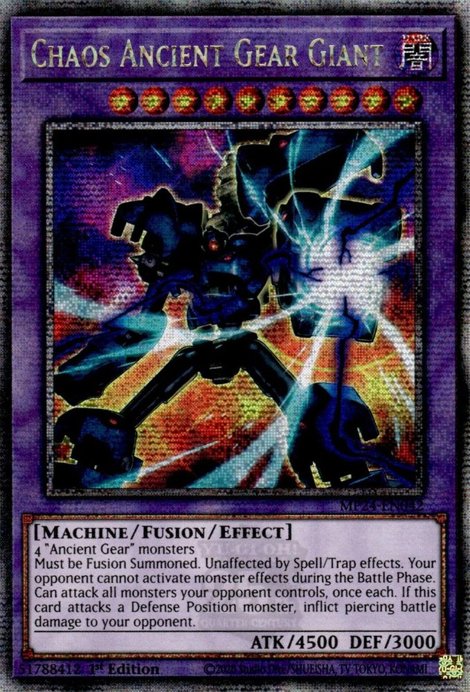 [QUARTER CENTURY RARE] Chaos Ancient Gear Giant (Quarter Century Secret Rare) - (MP24-EN042) - 1st Edition