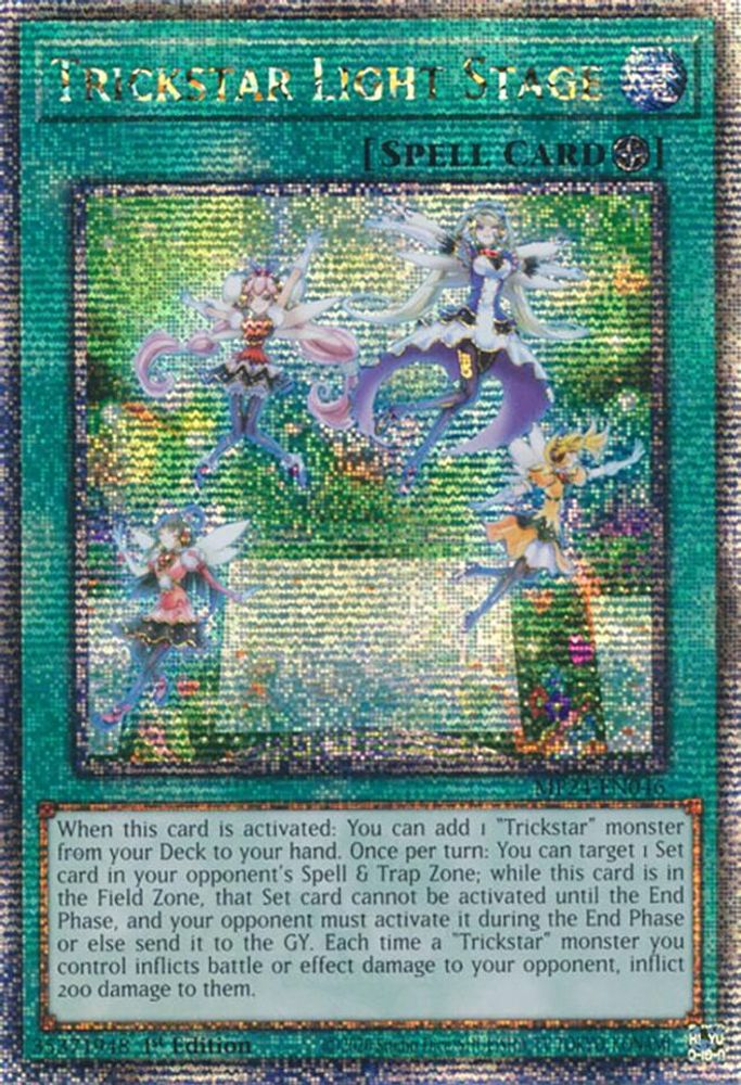 [QUARTER CENTURY RARE] Trickstar Light Stage (Quarter Century Secret Rare) - (MP24-EN046) - 1st Edition