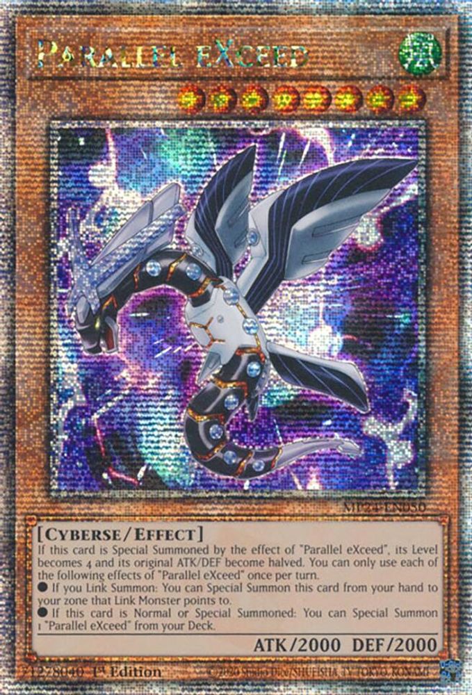 [QUARTER CENTURY RARE] Parallel eXceed (Quarter Century Secret Rare) - (MP24-EN050) - 1st Edition