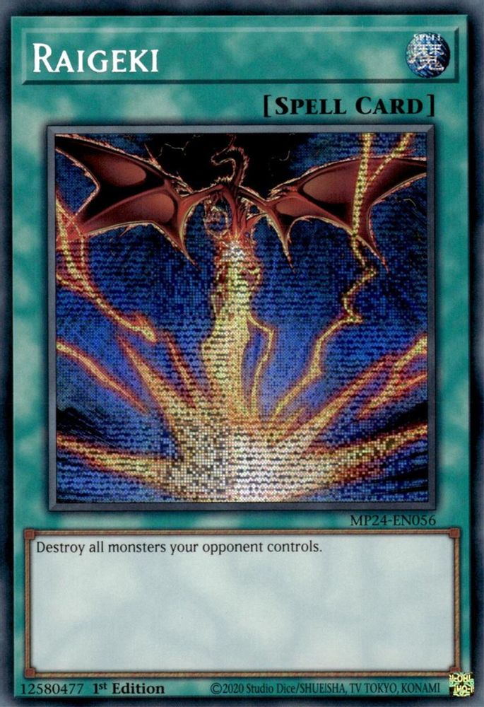 Raigeki (Alternate Art) - (MP24-EN056) Prismatic Secret Rare - 1st Edition