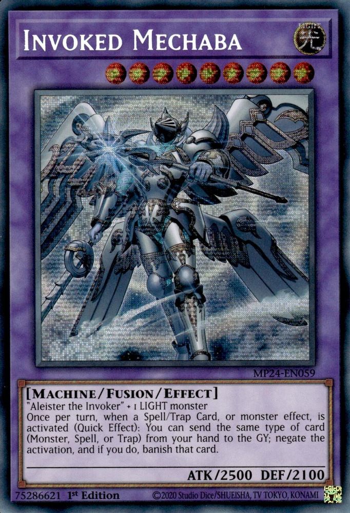Invoked Mechaba (Alternate Art) - (MP24-EN059) Prismatic Secret Rare - 1st Edition