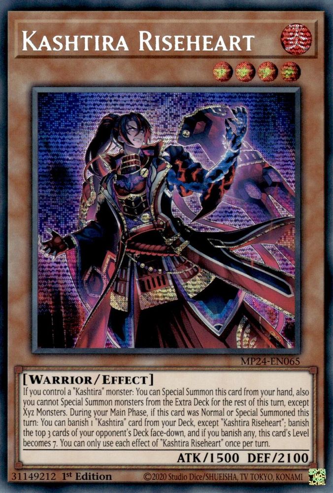 Kashtira Riseheart - (MP24-EN065) Prismatic Secret Rare - 1st Edition