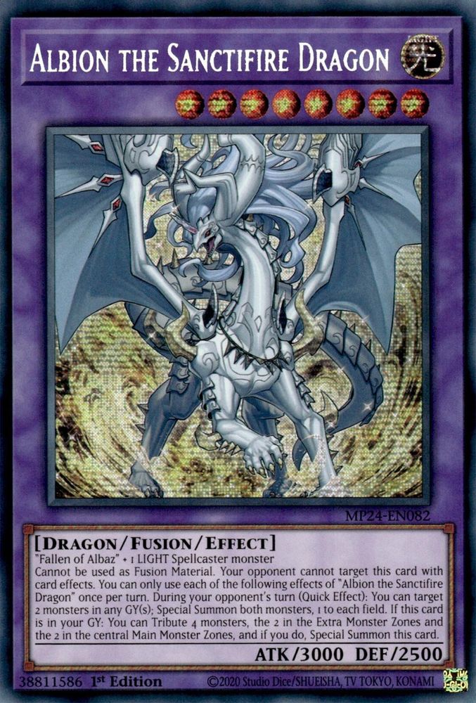 Albion the Sanctifire Dragon - (MP24-EN082) Prismatic Secret Rare - 1st Edition