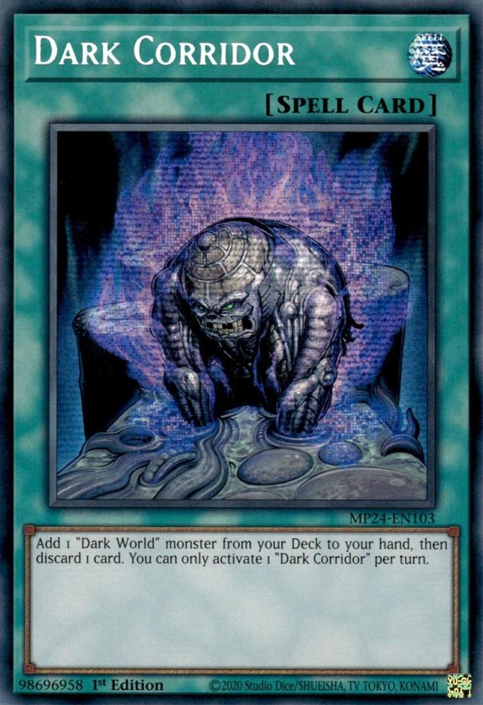 Dark Corridor - (MP24-EN103) Prismatic Secret Rare - 1st Edition