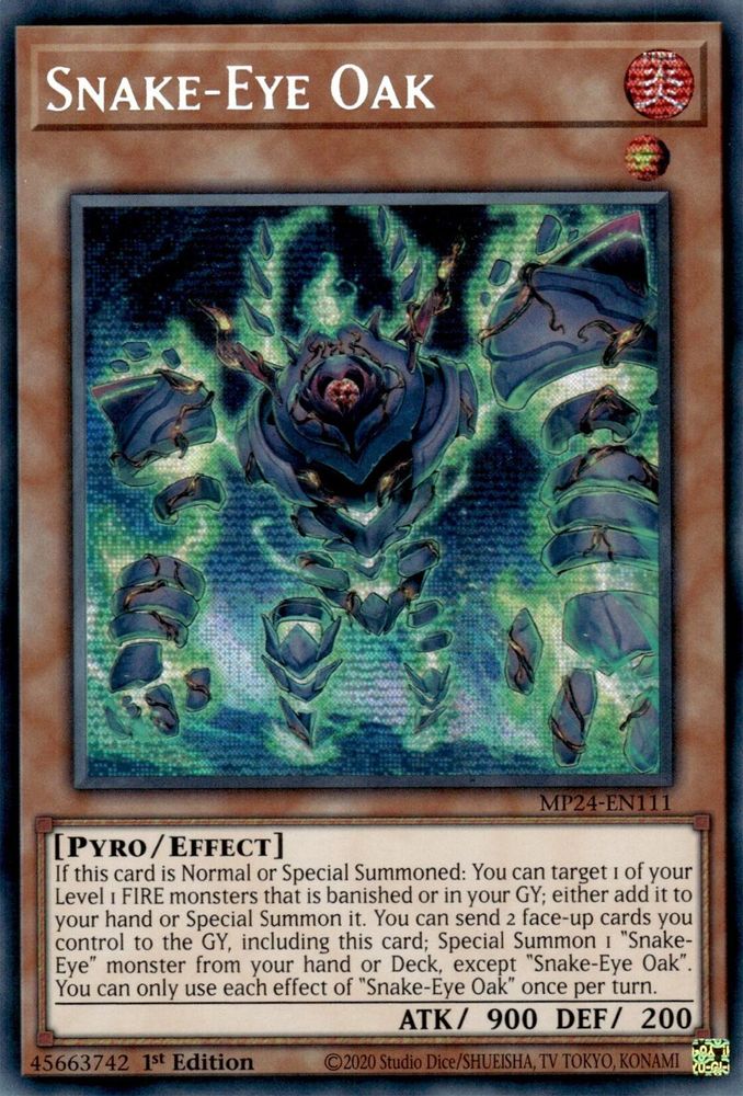 Snake-Eye Oak - (MP24-EN111) Prismatic Secret Rare - 1st Edition