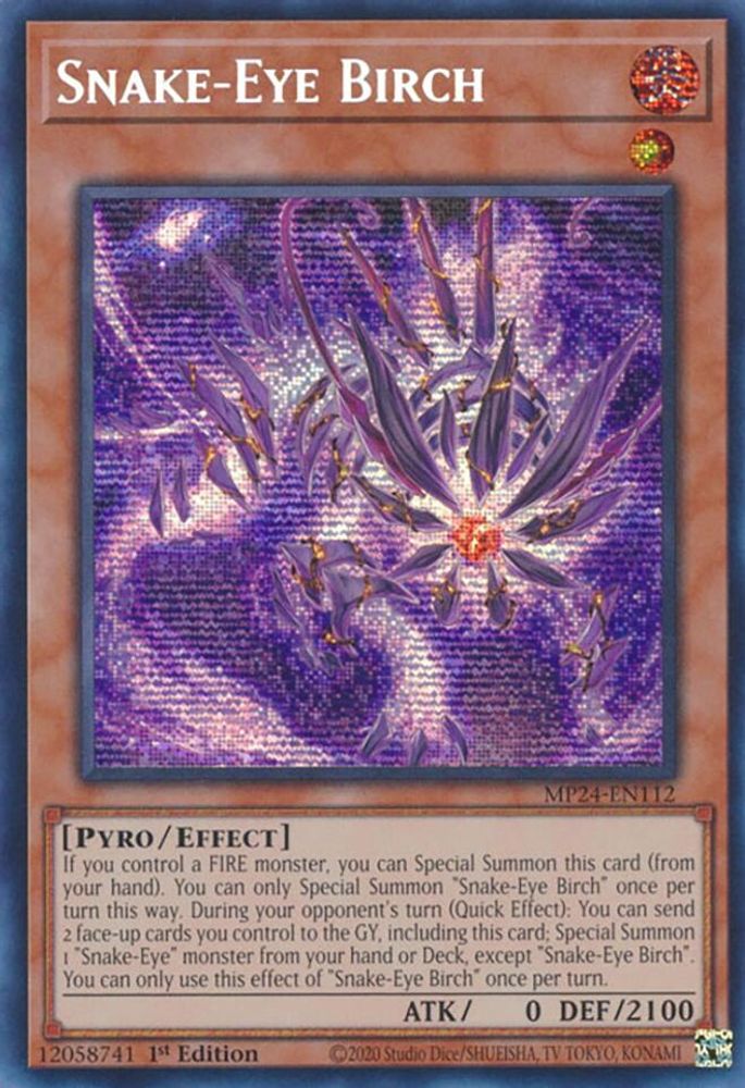 Snake-Eye Birch - (MP24-EN112) Prismatic Secret Rare - 1st Edition