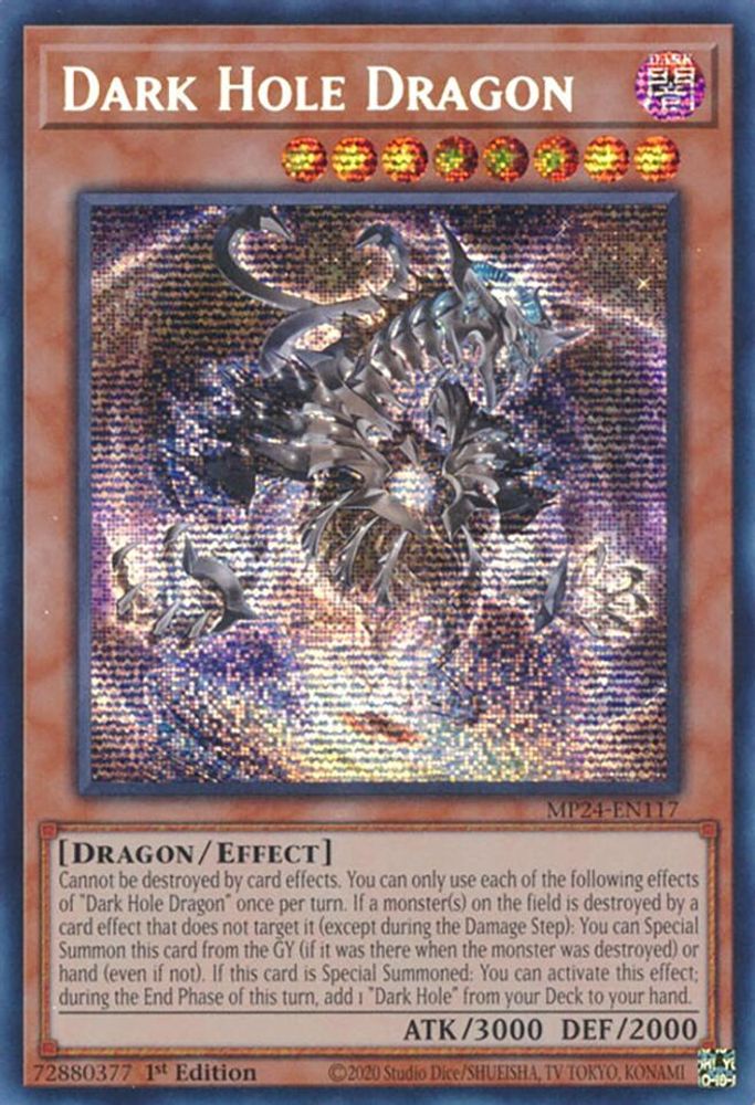 Dark Hole Dragon - (MP24-EN117) Prismatic Secret Rare - 1st Edition